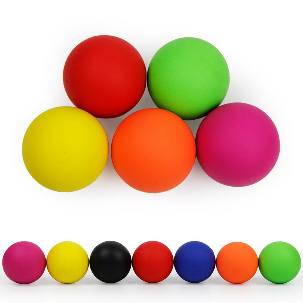 Double Lacrosse Ball Massage Set Solid Silica Gel for Trigger Point Therapy Myofascial Release Yoga Back Pain Relief