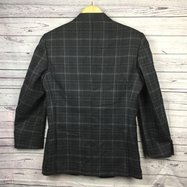Japan Pierre Cardin Wool Blazer Spring Summer 92 A5 M-L Gray Check 2-Button(USED)