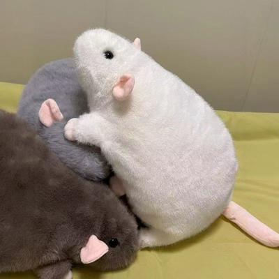 Large Mouse Plush Toy Realistic Rat Stuffed Animal Cute Mouse Plushie for Prank Gags Unique Gift for Rodent Lovers