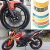 Motorcycle Wheel Tire Stickers Strips Reflective Rim Tape Strips for Motorcycle Car Wheel Tire Stickers Motorbike Auto Decals