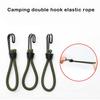 Camping Tent Rope Portable Awning Elastic Cord with Hook Stretch Ropes Fixing Fastener for Outdoor Climbing Fishing