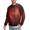 Men's Casual Fashion Printed Round Neck Pullover Sweatshirt