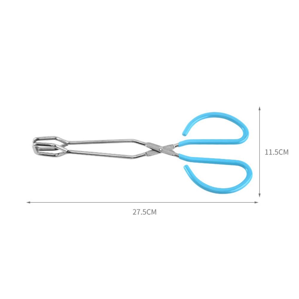 Steel Handles Baking Pastry Cooking Kitchen Supplies BBQ Tools Barbecue Clamp Food Scissor Tongs