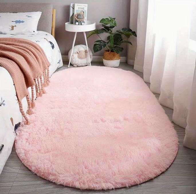 Nordic Silk Tie Dye Carpet, Living Room, Dirt Resistant and Dust-proof Sofa Blanket, Bedroom, Easy To Maintain, Decorative Bedside Blanket