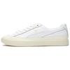 Clyde Gummi Zehen Leder Freizeit Board Schuhe Weiß 366986-01