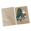 Foldable Greeting Card Kraft Paper Invitations Card Party Supplies Christmas Cards  New Year