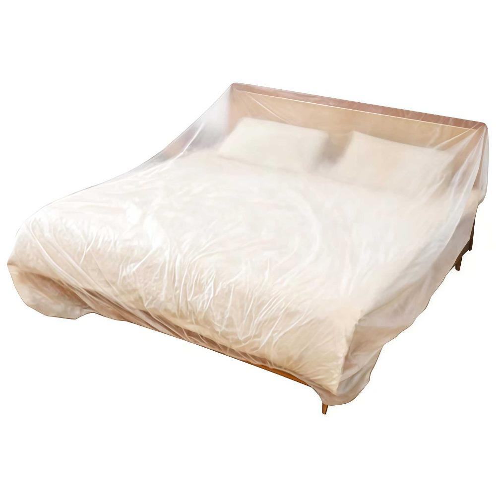 

3Pcs Transparent Disposable Bed Dust Cover Waterproof Furniture Protection Dormitory 240x310cm