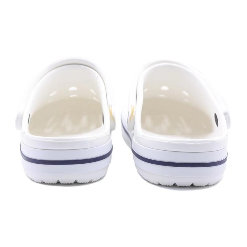 Crocs Bayaband Clog Graffiti Versatile and Comfortable Trend Hole Shoes for Men and Women White