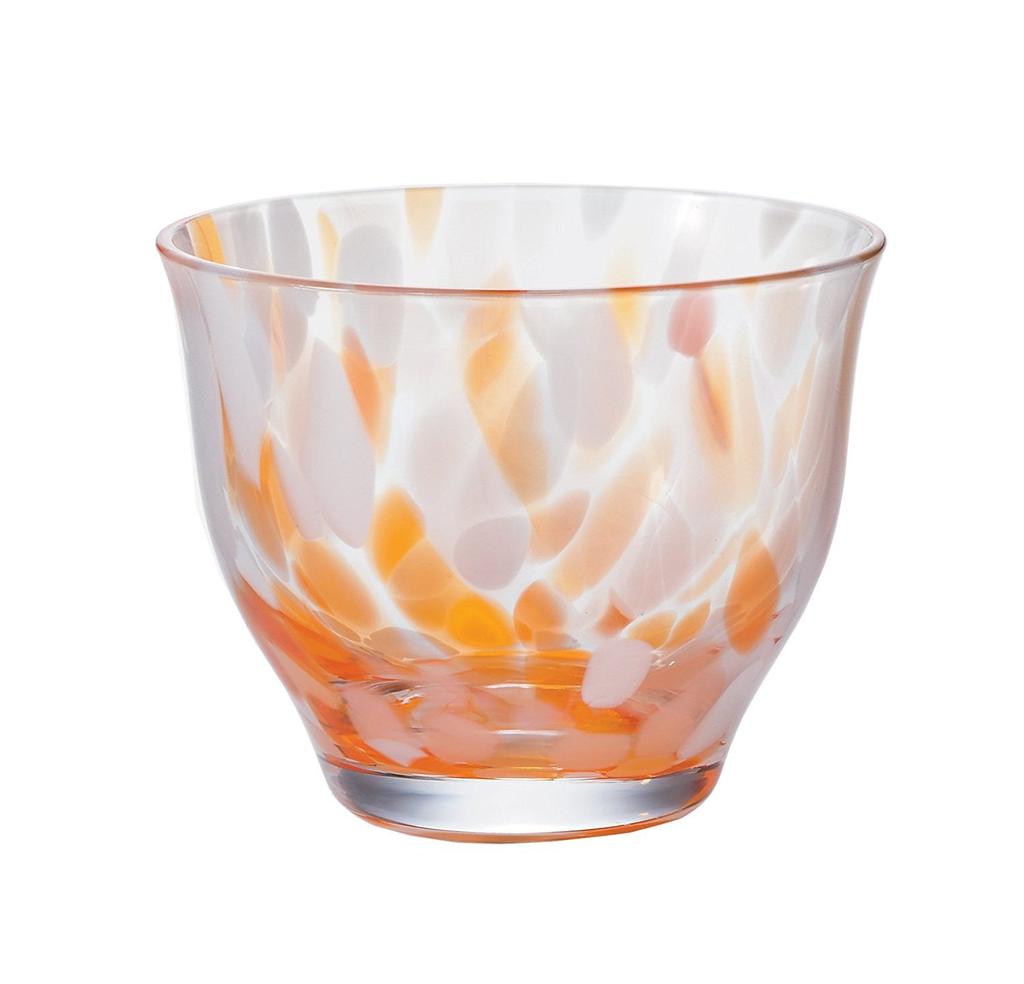 Aderia Tsugaru Glass Cold Tea Mandarin Made in Ochoko sake Sake Chilled Sake Ochoko sake Stylish Gift for Housewarming Wedding Small Retirement