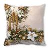 Green plants and flowers pattern series Digital printing short plush pillow covers for car sofa office cushion cover home goods