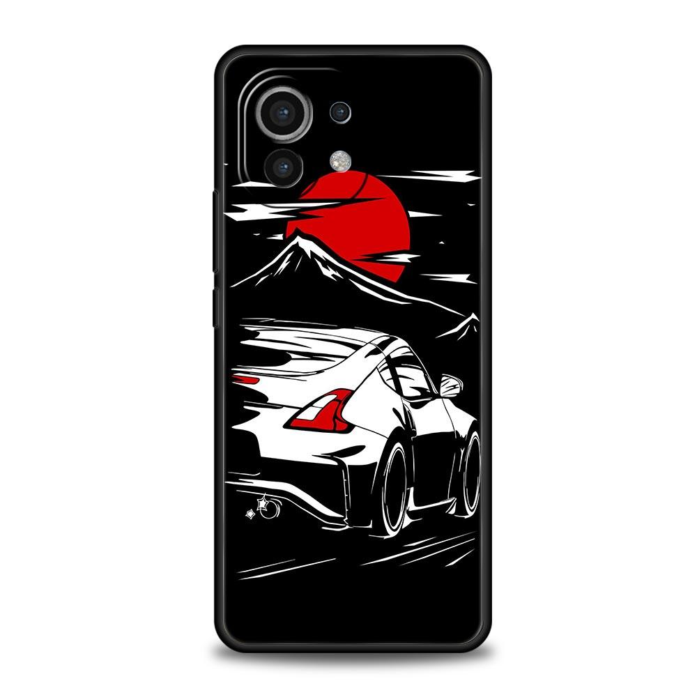 Phone Case For Xiaomi 13 12 11 Lite 12T 11T 10T 9T Mi Poco M4 M3 X4 X3 Pro F4 F3 GT 5G Cover Shell Coque Japan JDM Sports Car