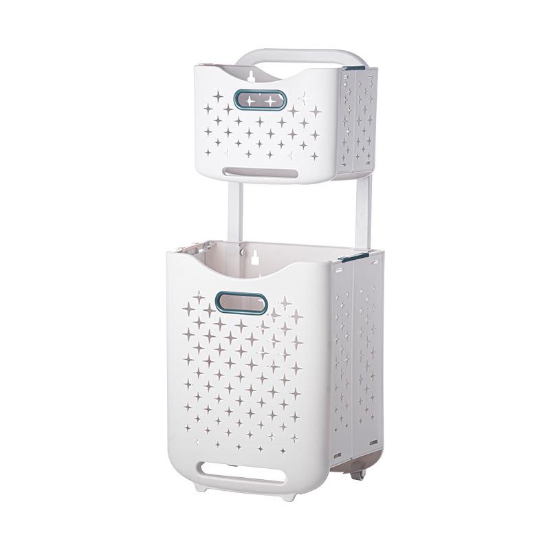 Wall-Mounted Foldable Laundry Basket: Large Capacity, Multifunctional Storage