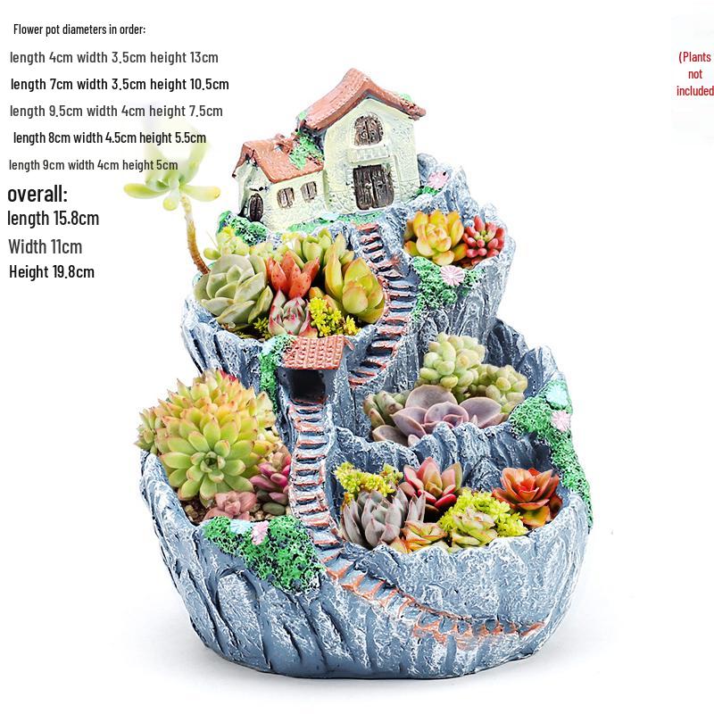 Extra-Large Hanging Succulent Pot: Multi-Diameter Micro-Landscape Decoration