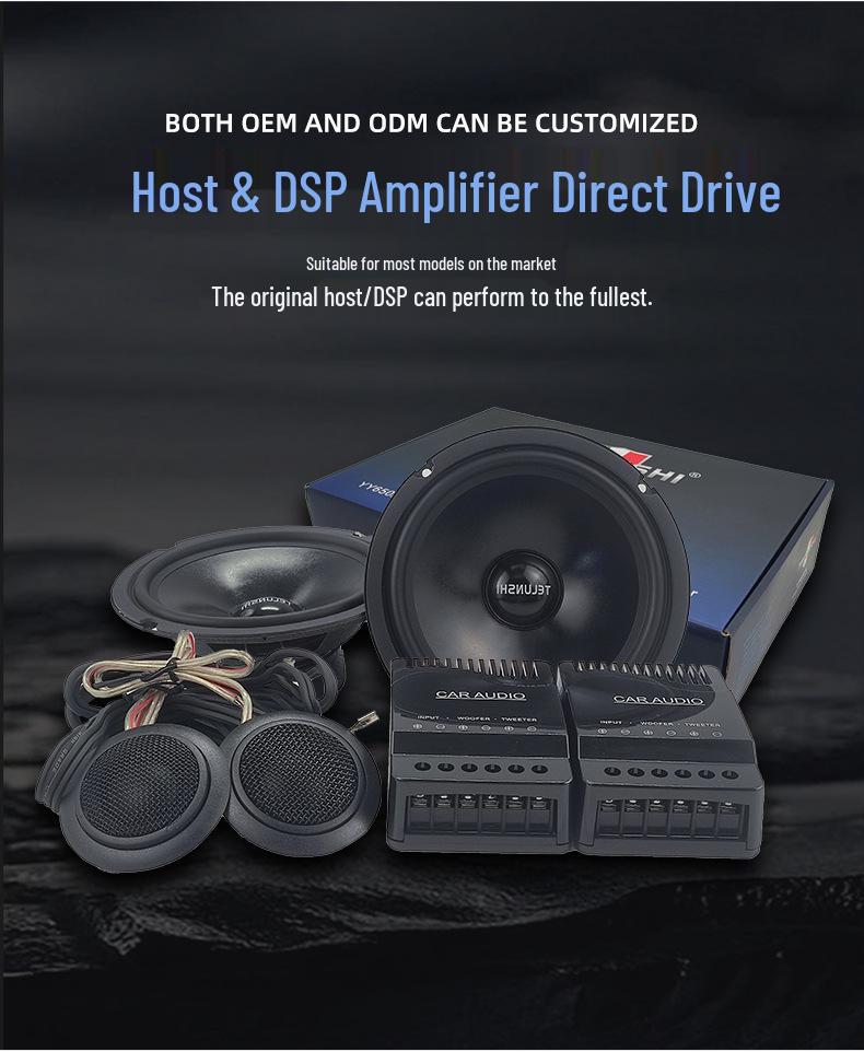 6.5-Inch Two-Way Car Audio Speaker Set with Full-Range Tweeters