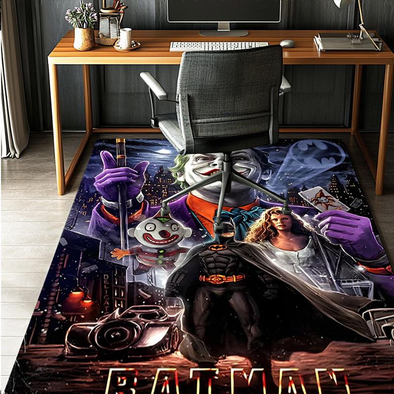 Batman Pattern Rug, Indoor/Outdoor Mat, for Picnic, Gameroom, Bedroom, Office, Living Room, Home Decor Carpet, Birthday Gift