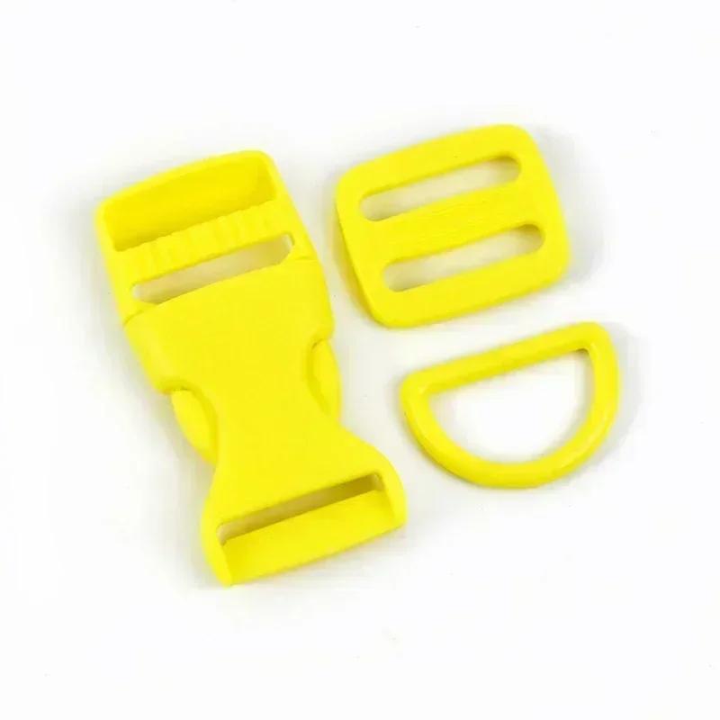 Meetee 2-10Sets Quick Release Buckle Webbing Adjust Clasp Set 15/20/25mm Plastic D Ring Hook for Backpack Safety Chair Accessory