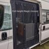 Magnetic Caravan Door Curtain With Zipper Insect Mosquito Screen RV Mosquito-proof Door Curtain For Campers Sliding Door Back