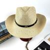 Hot-selling New Western Denim Straw Hat Spring and Summer New Men's and Women's Seaside Beach Travel Sunscreen Visor