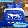 Custom Name Ipswich FC Crest Bedding Set 3pcs, Bedding Set Including 1pc Duvet Cover And 2pcs Pillowcases for Bedroom, Dormitory Gift