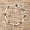 Jbans Classic Green Hematite Point White Agate Gem Bracelet (Y2101-Ac055_Gn)