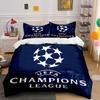 White Stars, UEFA Text. Bedding Sets Duvet Cover Sets Duvet Covers Pillowcases(1 * Duvet Cover 2 * Pillowcases Without Duvet Insert)