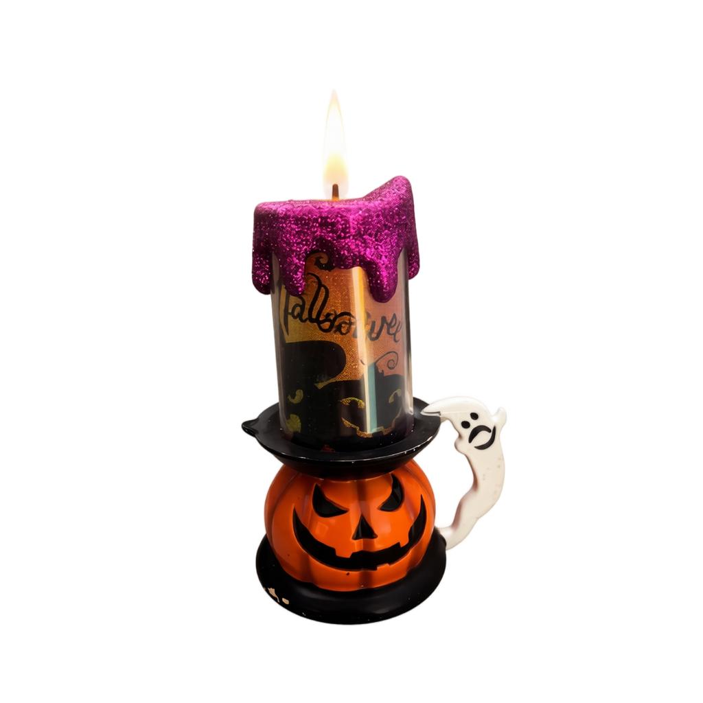Festive Halloween Decorative Candle Light Ornament for Indoor Home Table Party Decor