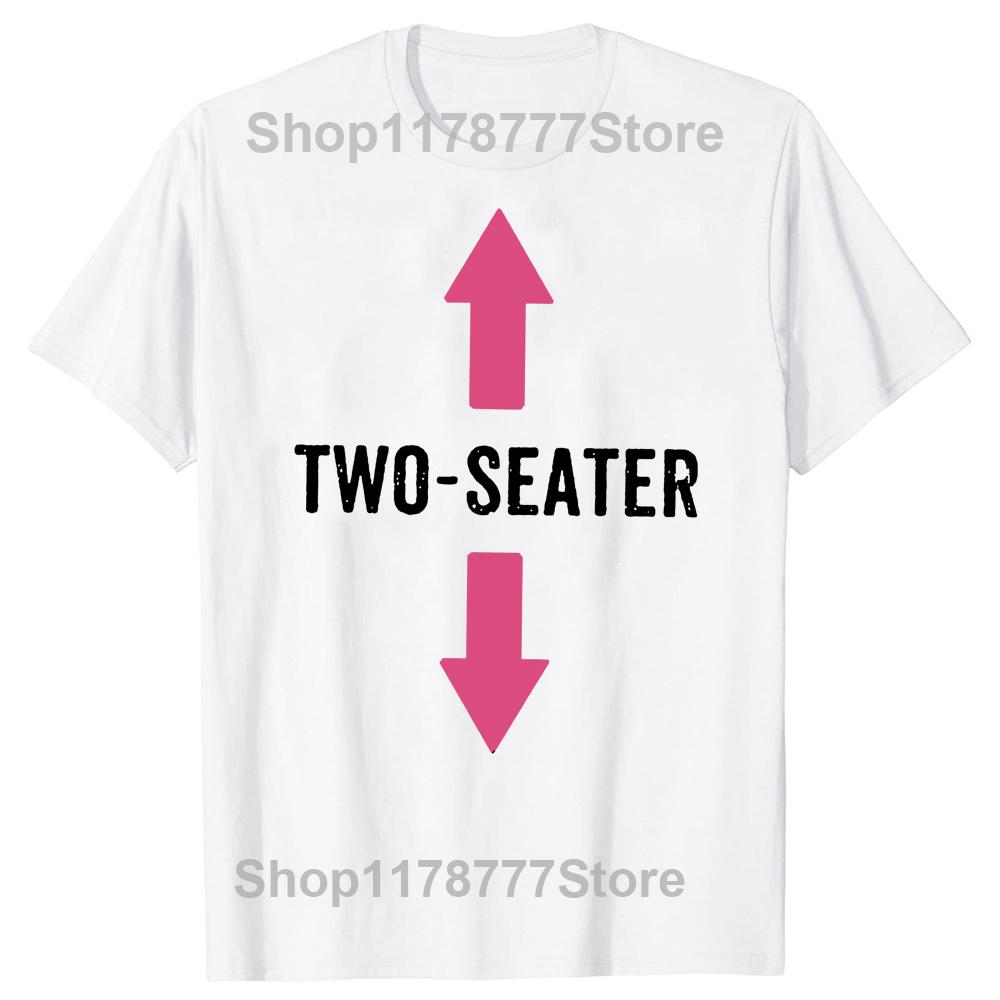T-shirt Grafiche Cotone Streetwear Manica Corta Due Posti Papà Adulto Umorismo Regali Estivi T-shirt Due Posti Uomo