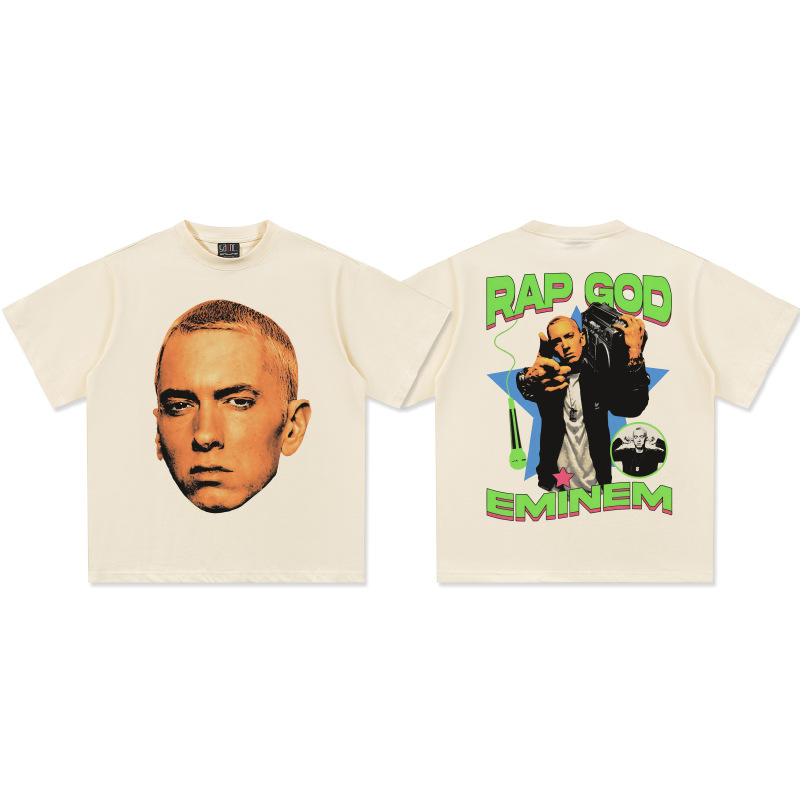 

Eminem Rap God DoubleSide Graphic TShirt Unisex Oversized Hip Hop Rapper Casual Cotton Short Sleeve Y2K Classic For Party 4XL