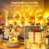 Rechargeable Fairy Lights 10/20m 200 LED String Lights with Remote Control Timer 8 Modes Warm White USB Fairy Lights for Wedding Christmas Party Decor