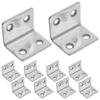 10 Pcs L-shaped Corner Code Shelf Support Brace Dresser Mirror Brackets for Shelves Braces Furniture