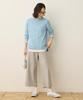 DECOY 58cm Heather Size 67cm Women's Fleece-Lined Wide-Leg Pants, Length, Gray, 494630,