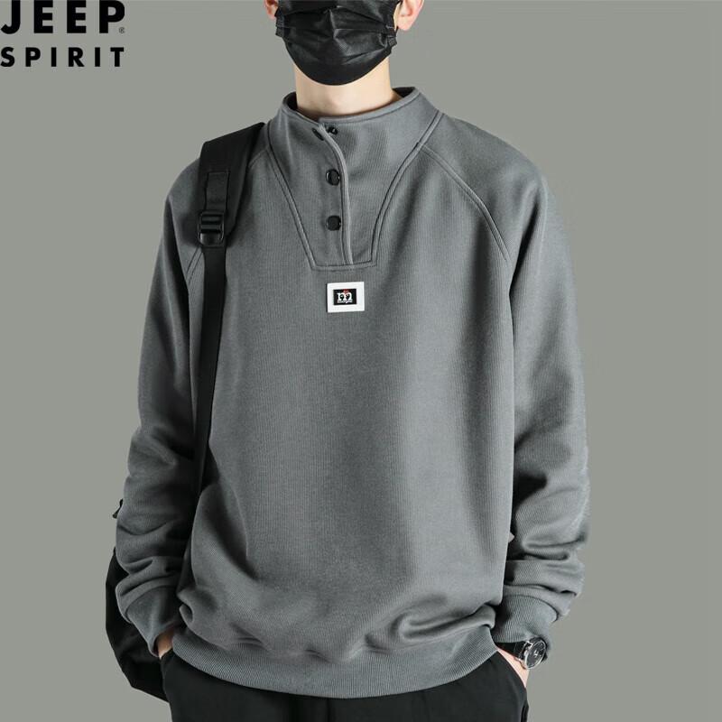

JEEP SPIRIT Men s Loose Crewneck Sweatshirt 3XL