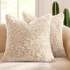 Thick Soft Lamb Wool Pillow Cover Solid Color Modern Simple Nordic Sofa Cushion For Cozy Home Decor