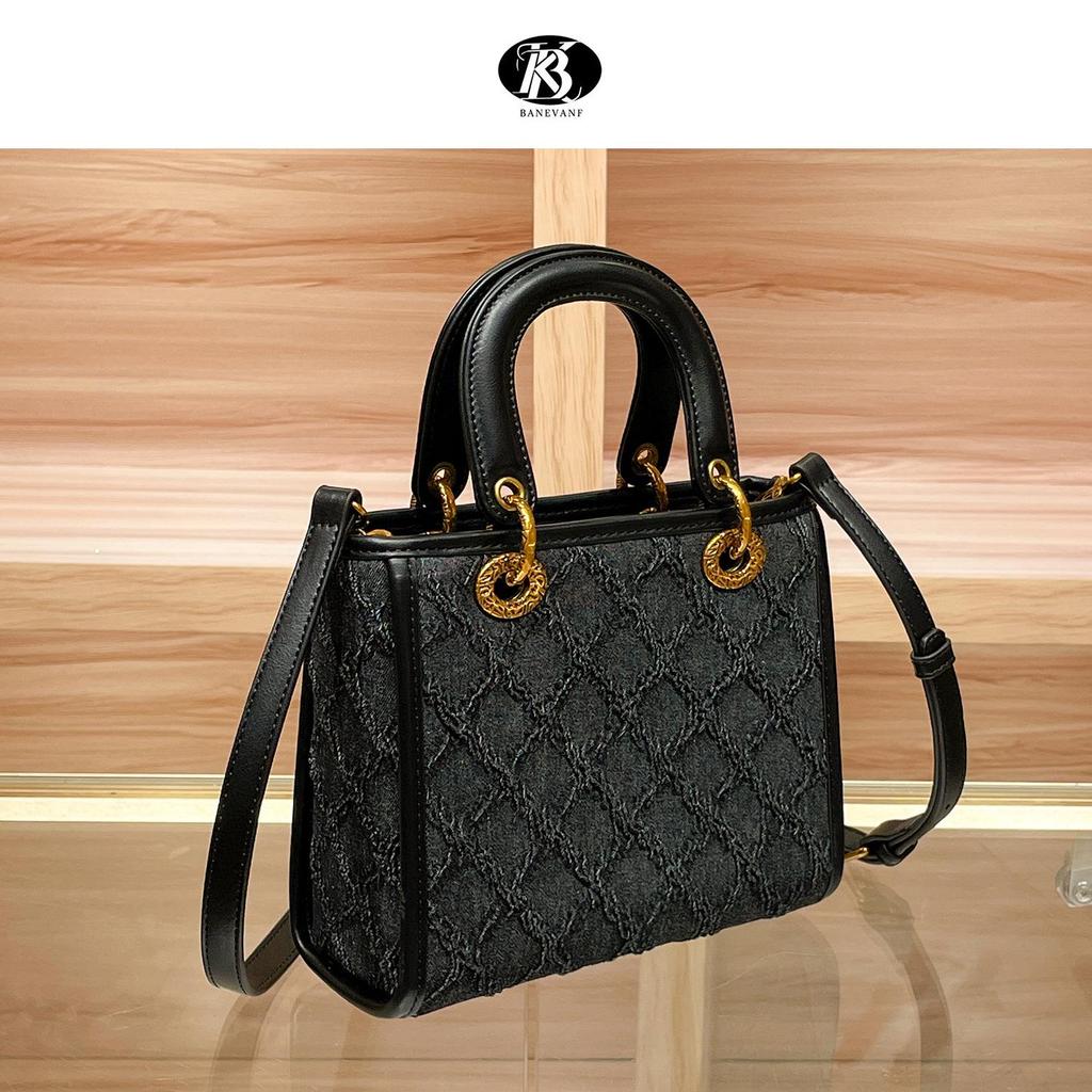 Princess Banny 2024 Embroidered Denim Lady Di Bag - Versatile Women's Shoulder & Crossbody Bag