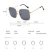 Vintage Oversized Square Sunglasses Women Fashion Metal Alloy Frame Retro Shades Female Sun Glasses Oculos Feminino