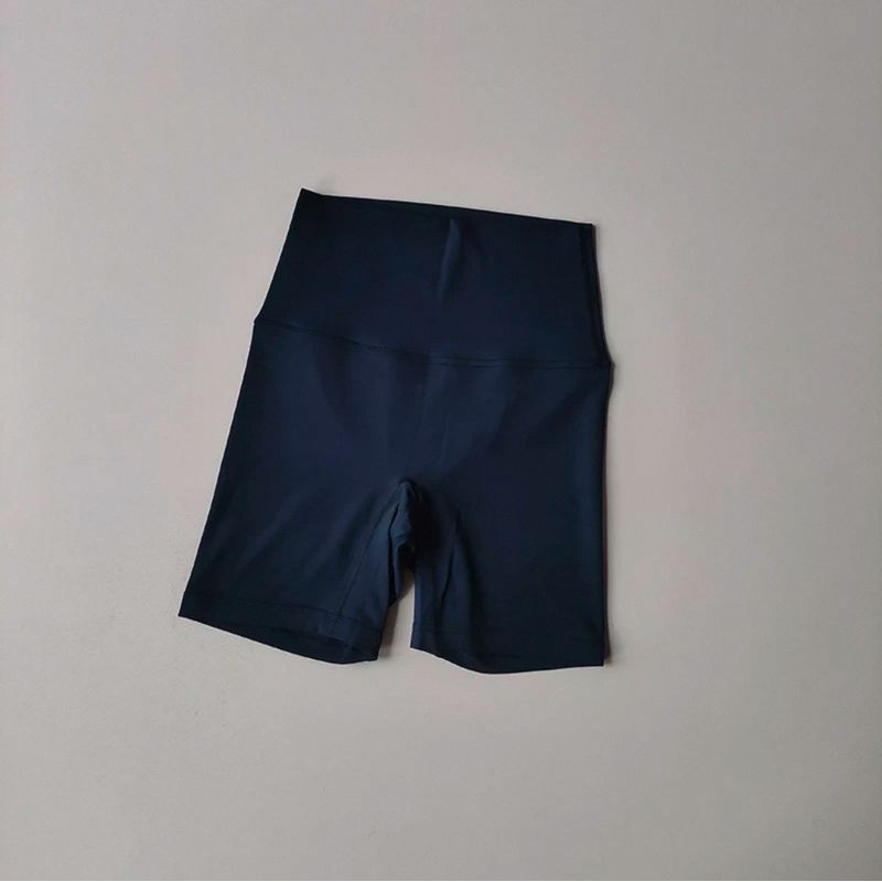 

Yoga Vest Camisole Color Matching Casual Outwear Beauty Back Spaghetti Strap Sports Workout Cropped Pants Yoga Suit Navy blue quarter pants M