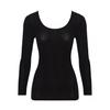 Triumph Warm Cotton Inner 5380 Sleeve Top 0004 Size L 100% 3/4 (Black)
