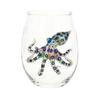 Pumpkin And Ghost Glassware Halloween Theme Glass Tumbler, Black Cat Skull Hand Painted Stemless Egg Shaped Cup, Spooky Lead-free for Party,