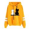 New 2025 Autumn and Winter Long-sleeved Printed Jacket Hooded Loose Sweater Women