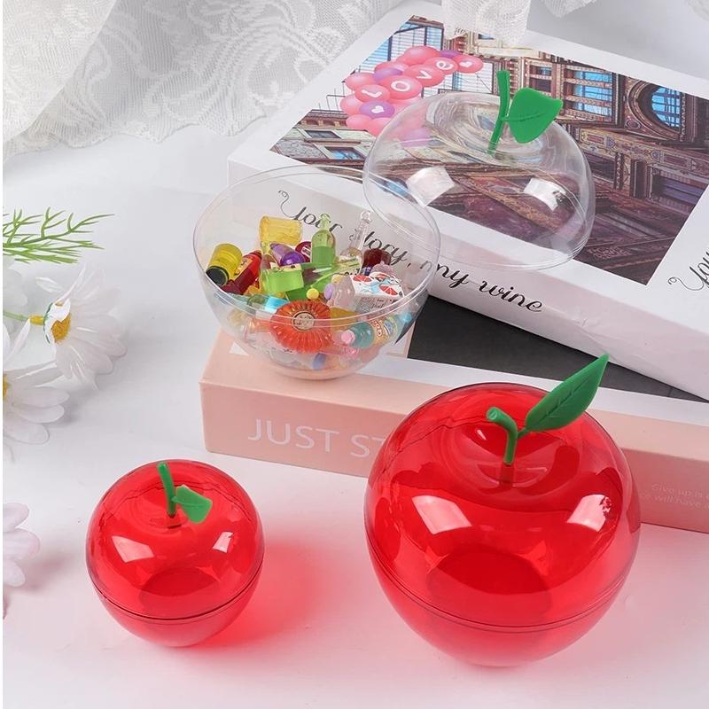 Holiday Party 6Pcs Red Candy Box Container Jars for Decoration and Storage Variety
