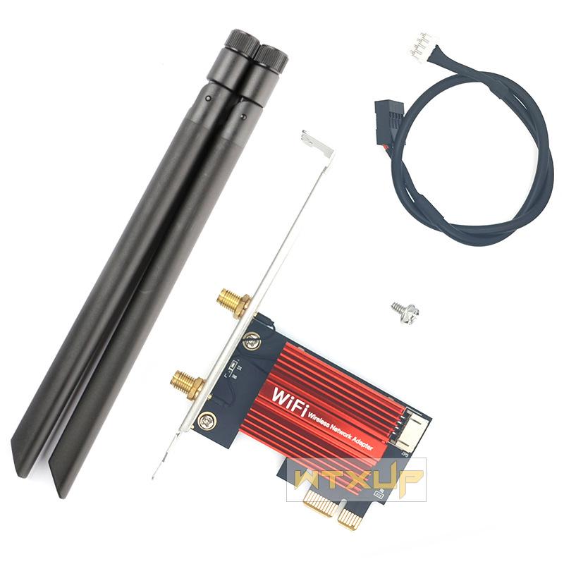 RTL8922 Dual-Band Wireless Network Card with PCIe & Bluetooth 5.4, 2.4G/5G/6G, WIFI7 Receiver for Desktops