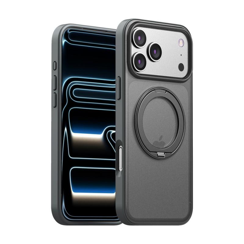 360 Rotating Magnetic Phone Case With Kickstand IPhone 15 Pro Max Plus - Shockproof Silicone Cover