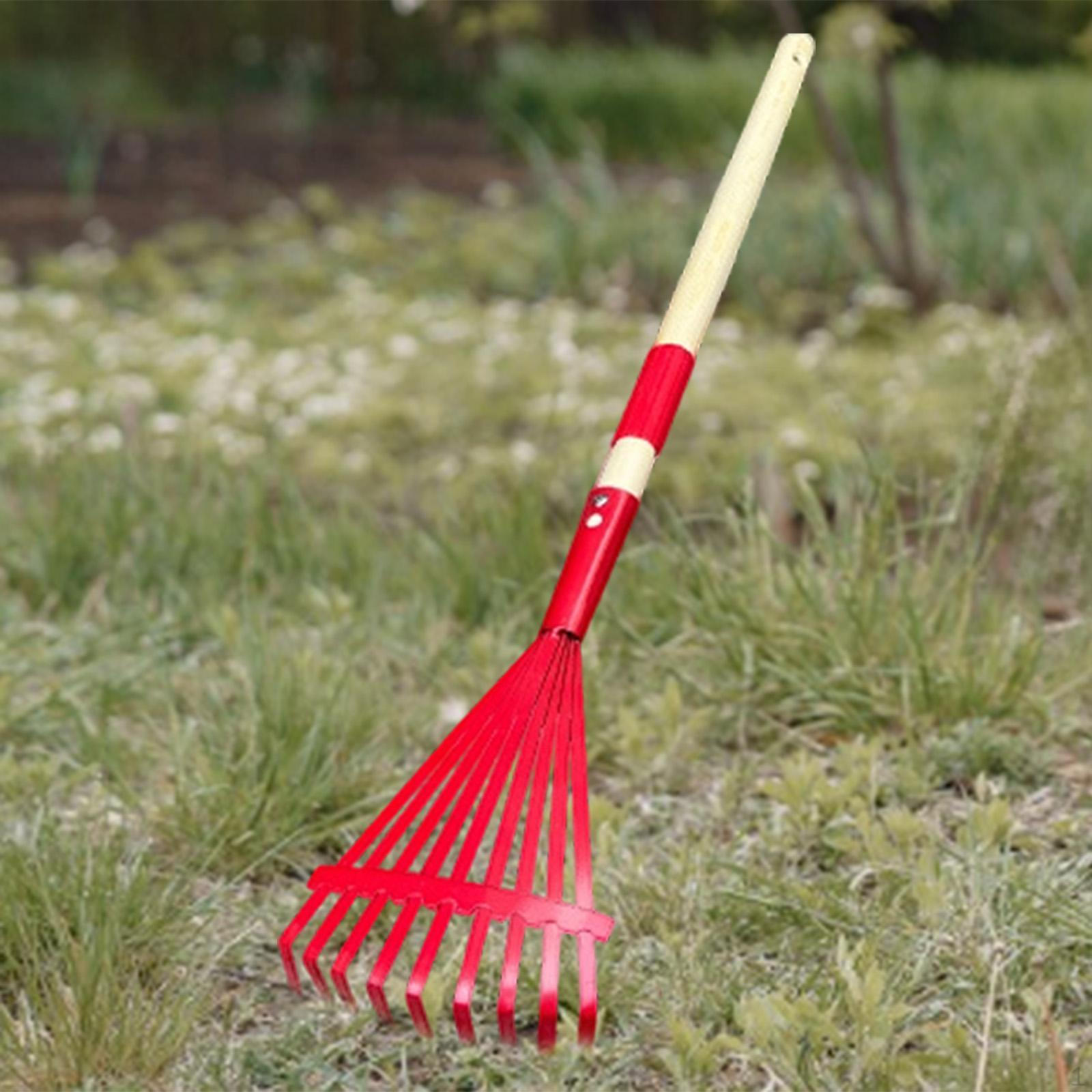 Children s Outdoor Tool Set with Steel Handle for Gardening And Leaf Rake