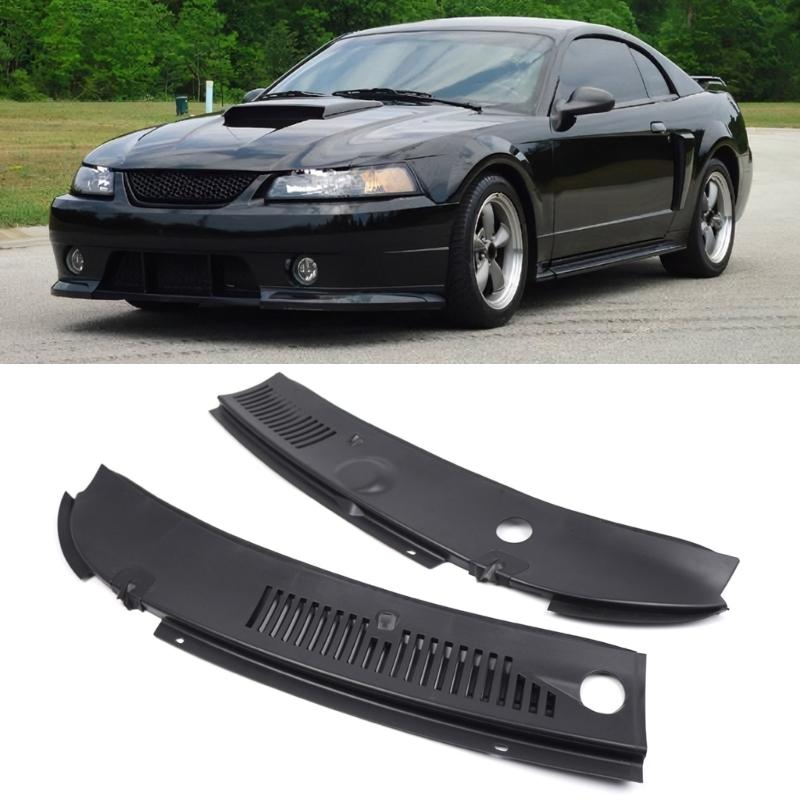 1 Pair Windshield Wiper Cowl Vent Grilles Panel Hood Fit for 1999-2004 Replacement Auto Accessory 3R3Z6302228AAA