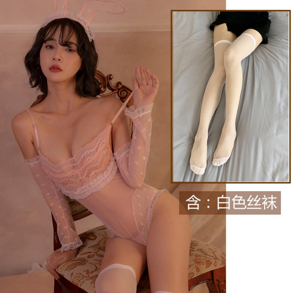 Sexy Lingerie Sexy Bunny Uniform Suit Seduction Pajamas Bed Passion Open Gear No-take-off Onesie