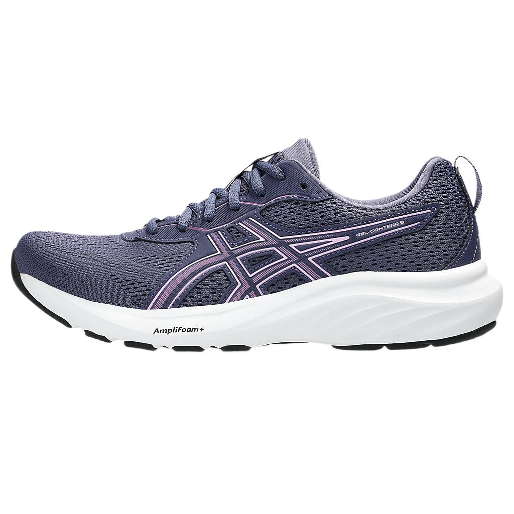 Asics Gel-Contend 9 Comfortable Versatile Low-Top Short Distance Running Shoes Women Sneaker Purple 1012B681-500