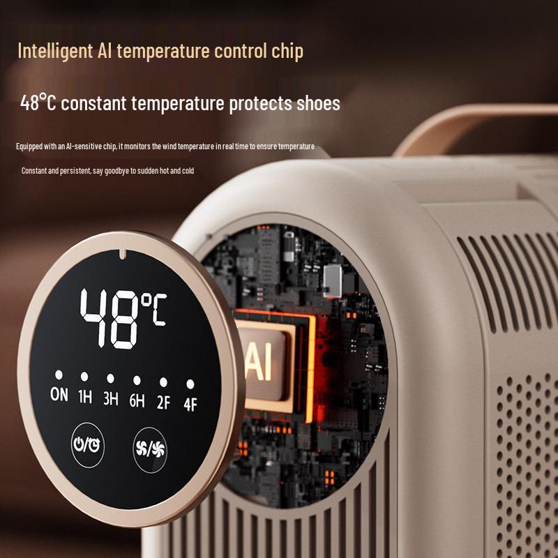 Tragbarer faltbarer Schuhtrockner mit intelligentem Touchscreen und UV-Timer