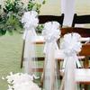 White Wedding Bow Large White Wedding Bow Big Church Wedding Pew Bows  Bridal Shower