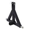3 Point Trailer Hitch 2 Receiver Quick Hitch 3000lbs Traction Force Heavy Duty Steel Tractor Drawbar Hitch Adapter For