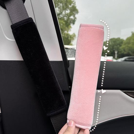 Yousheng 1/2Pcs Car Seat Belt Cover Shoulder Protection Machine Washable Easy to Install Universal Fit Cartoon Seatbelt Covers for Kids
